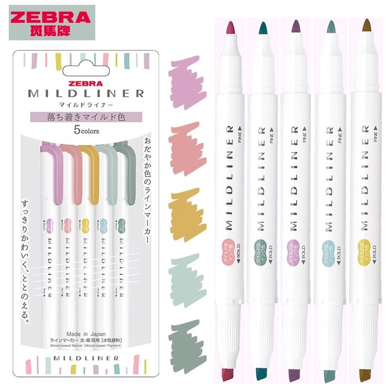 Zebra Mildliner Highlighter Pe - đánh giá và giá Zebra Pen Mildliner