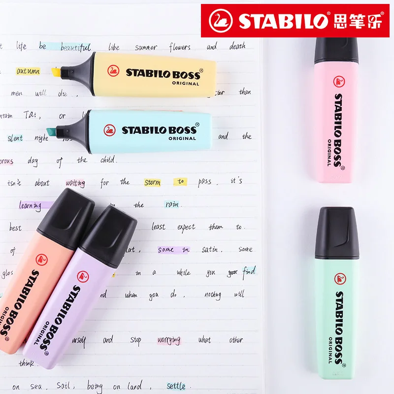 6 Colors STABILO BOSS Macaron  - đánh giá và giá Stabilo Marker Boss