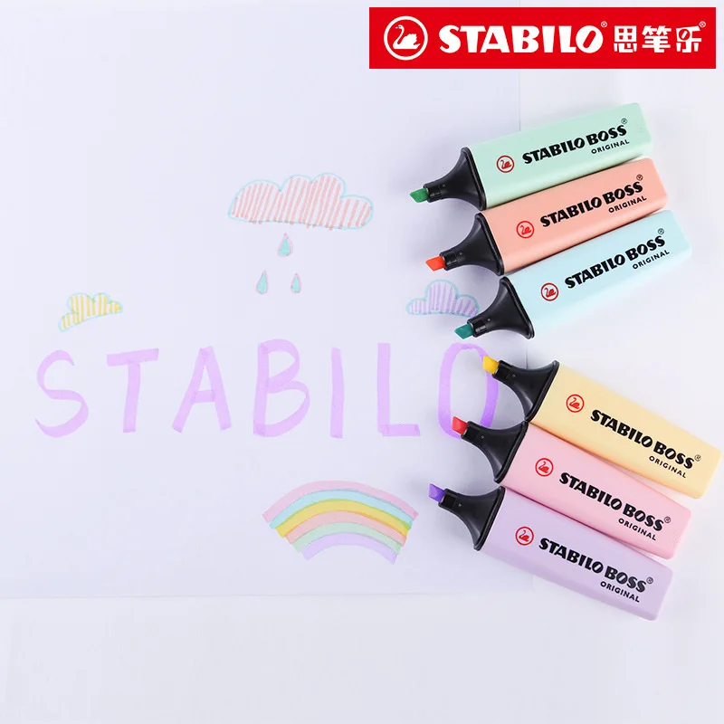 6 Colors STABILO BOSS Macaron  - đánh giá và giá Stabilo Marker Boss