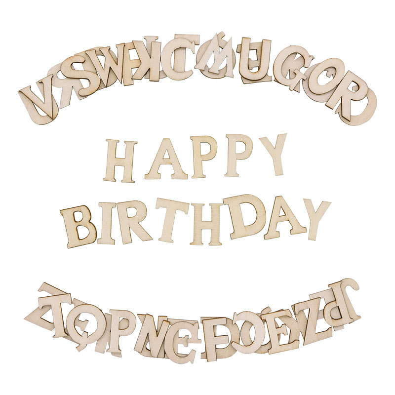 100pcs Letters Wooden Alphabet - đánh giá và giá Embellishments For Scrapbooking