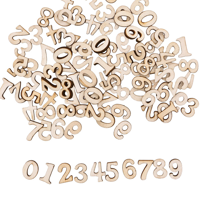 100pcs Letters Wooden Alphabet - đánh giá và giá Embellishments For Scrapbooking