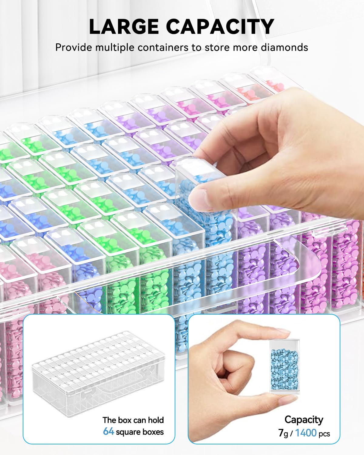 5D DIY Diamond Painting Tools  - đánh giá và giá Craft Embellishment Storage