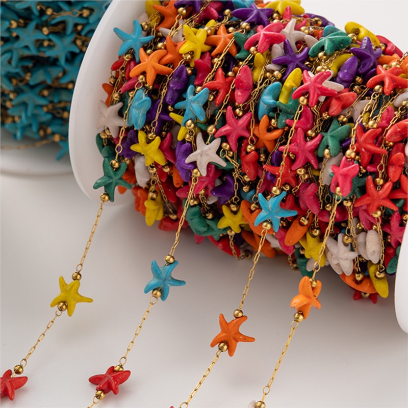 1Meter Stainless Steel Starfis - đánh giá và giá Pearl Trim Chain