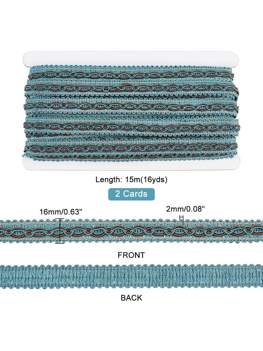 32 Yards Blue Braid Tirm for S - đánh giá và giá Fringe Ribbon Sewing