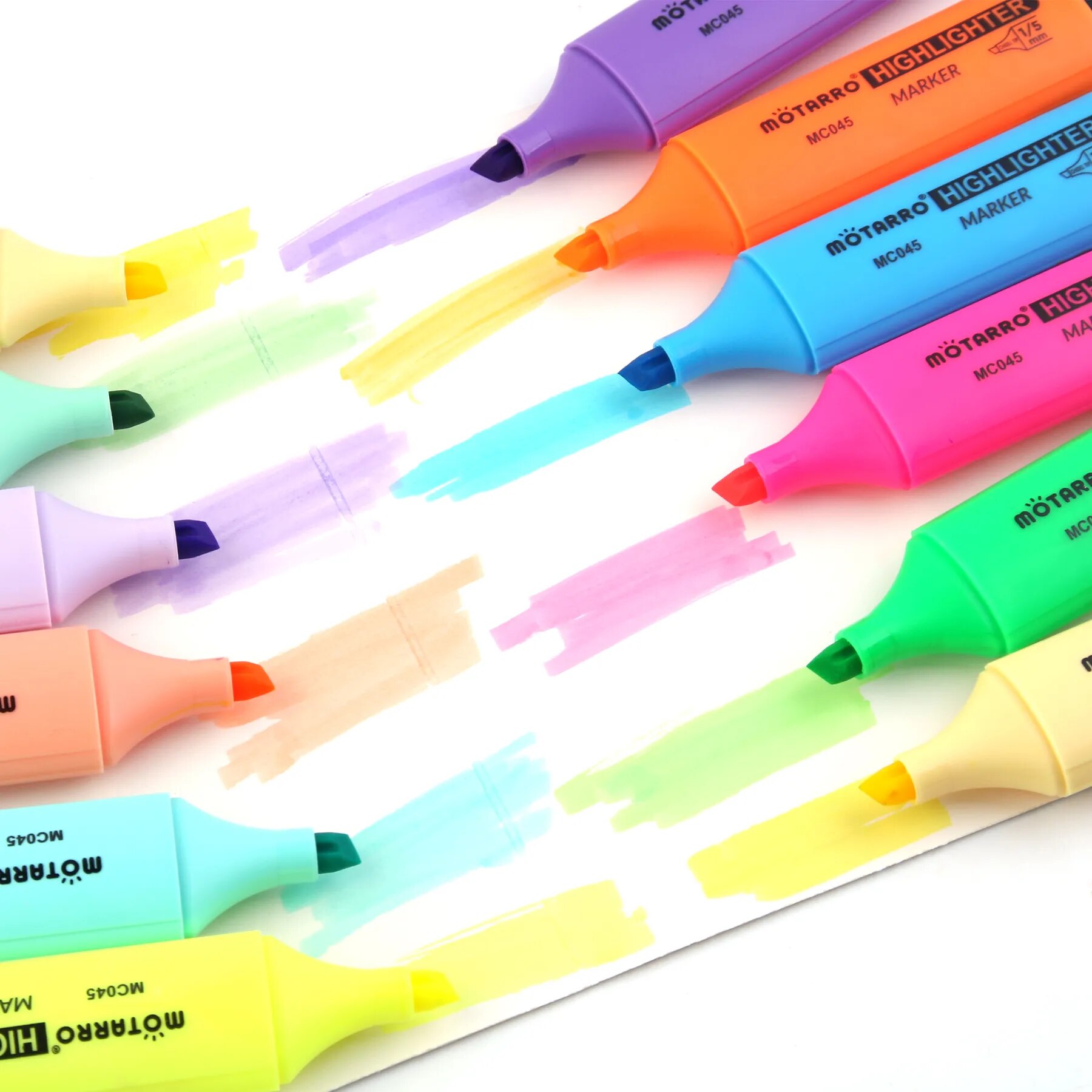 MOTARRO 12Pcs Pvc Box Markers  - đánh giá và giá Stabilo Marker Boss