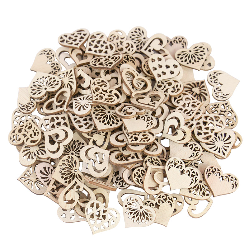 50/100pcs Hollowed Heart Patte - đánh giá và giá Embellishments For Scrapbooking