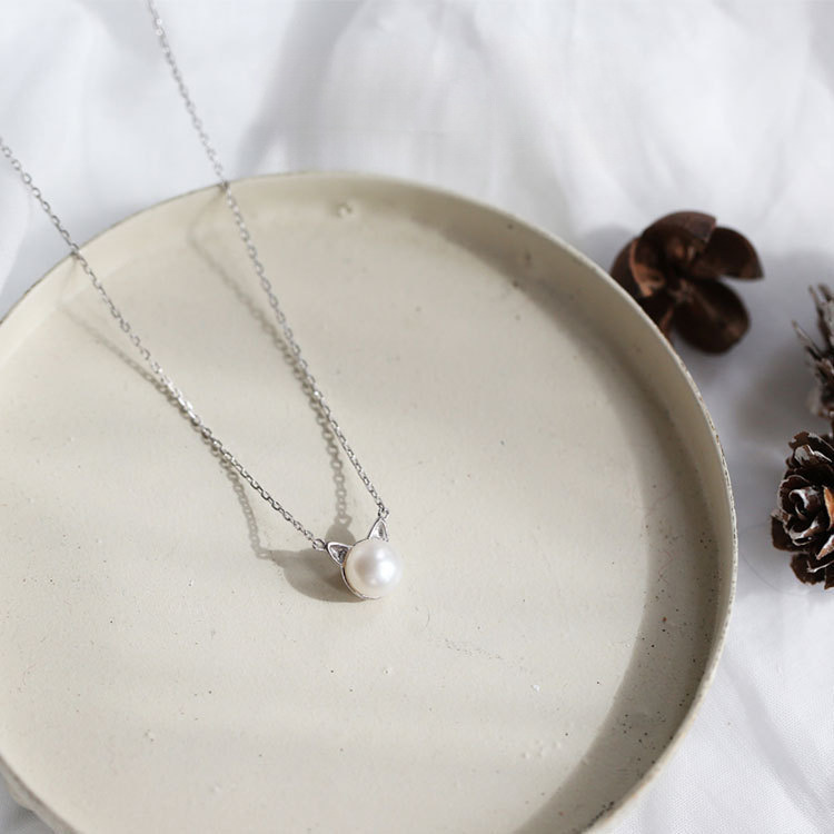 Fashion 925 Sterling Silver Je - đánh giá và giá Pearl Trim Chain