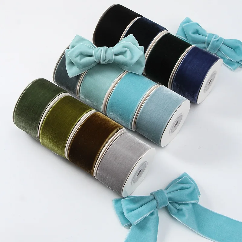 Classic 5yards 6mm-38mm Single - đánh giá và giá Velvet Ribbon Roll
