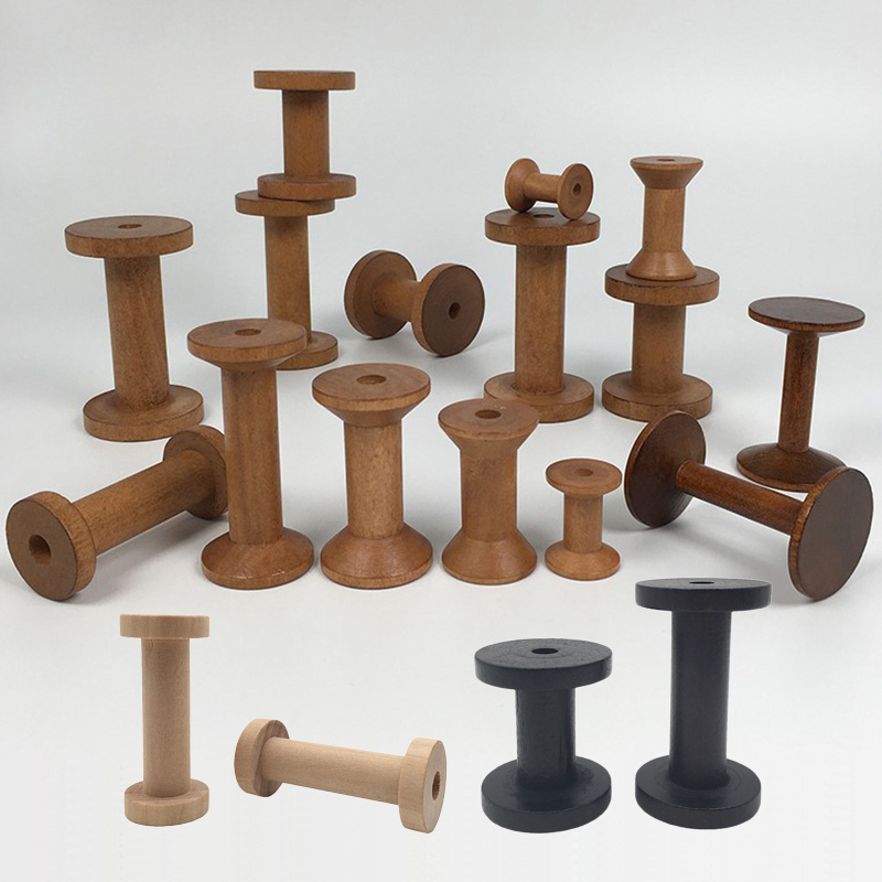 10Pcs/Set Vintage Natural Wood - đánh giá và giá Organza Ribbon Spool