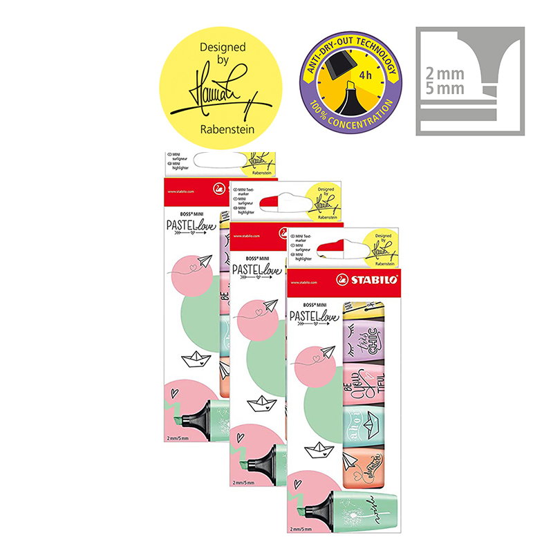STABILO BOSS MINI Pastellove - - đánh giá và giá Stabilo Marker Boss
