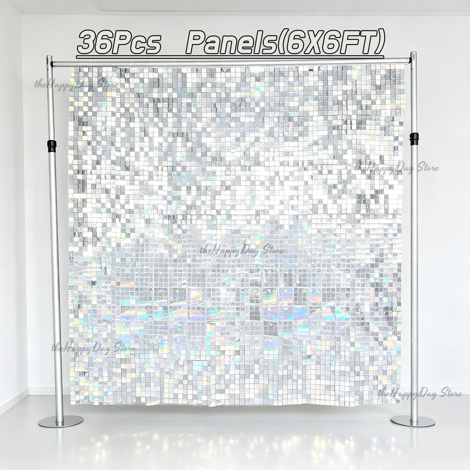 18-3Pcs Shimmer Wall Backdrop  - đánh giá và giá Sequin Fabric Panel
