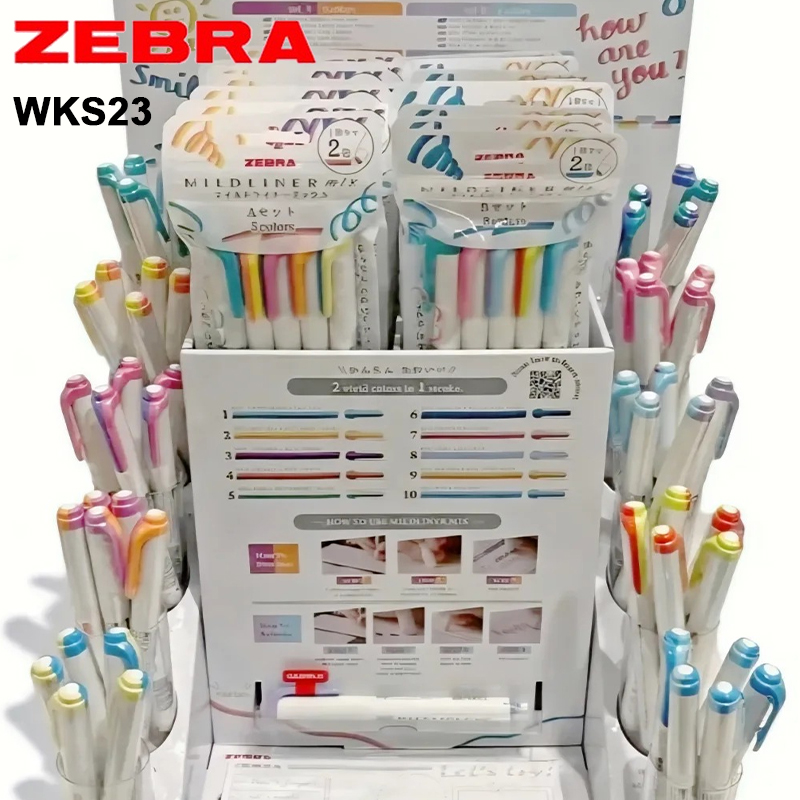 Zebra Twin Colored Highlighter - đánh giá và giá Zebra Pen Mildliner
