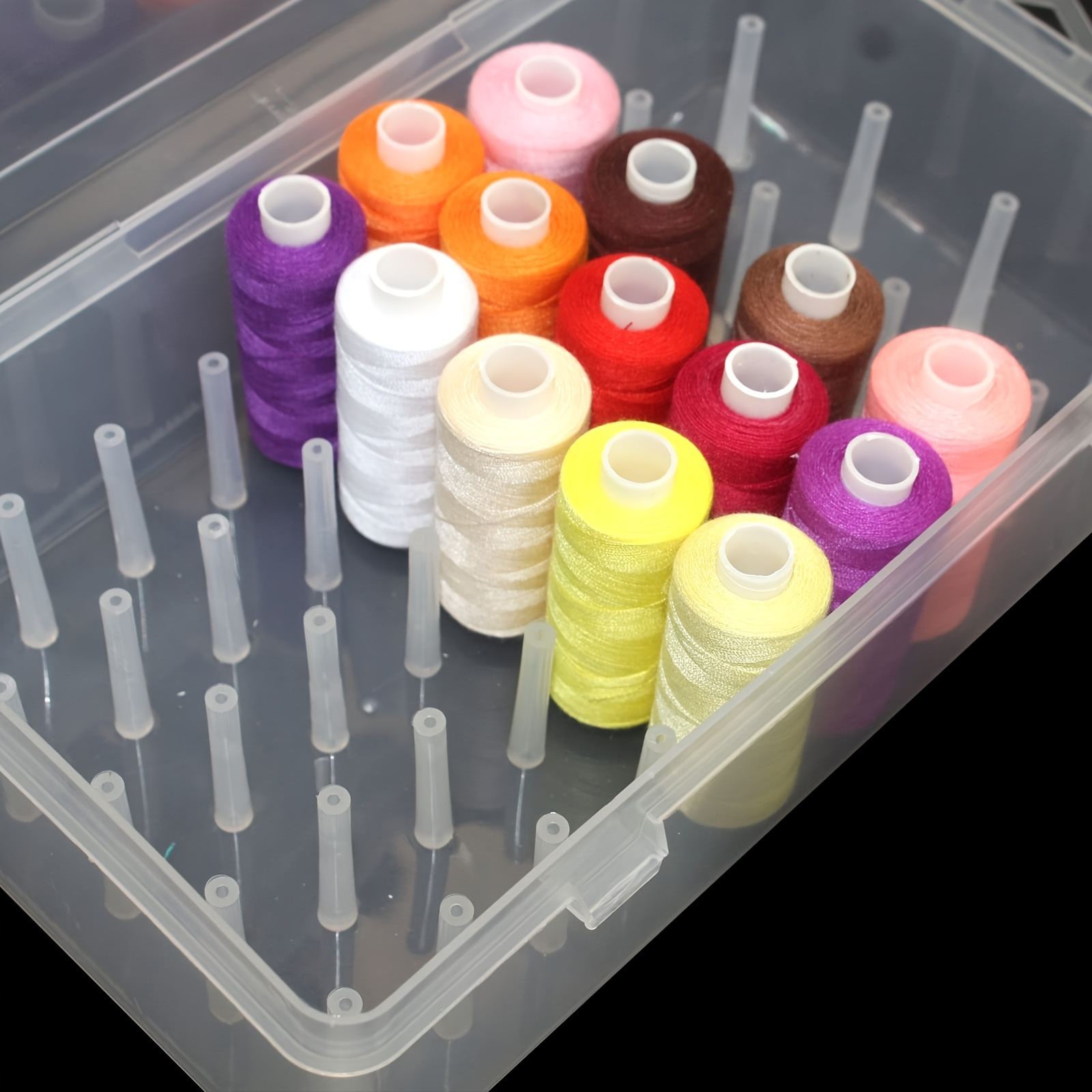 Clear Plastic Sewing Thread St - đánh giá và giá Craft Embellishment Storage