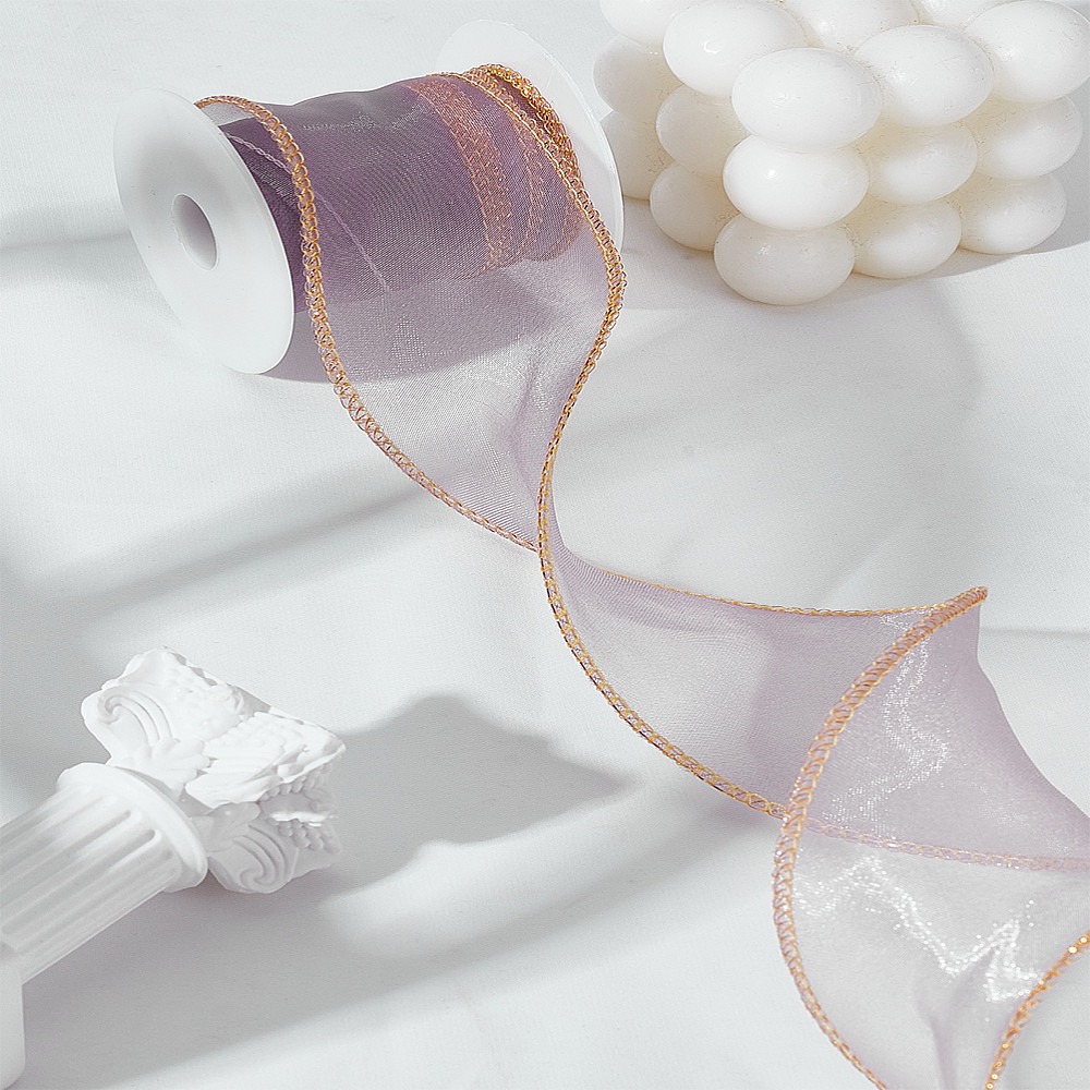 5 Yards Polyester Organza Ribb - đánh giá và giá Organza Ribbon Spool