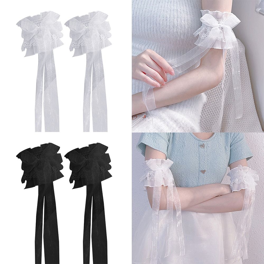 Arm Warmers Bowknot Arm Sleeve - đánh giá và giá Lace Ribbon Trim