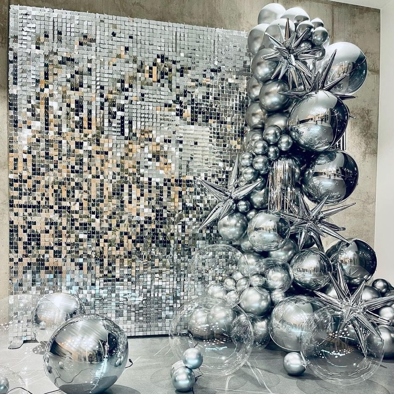 12/16/18/24PCS Shimmer Wall Ba - đánh giá và giá Sequin Fabric Panel