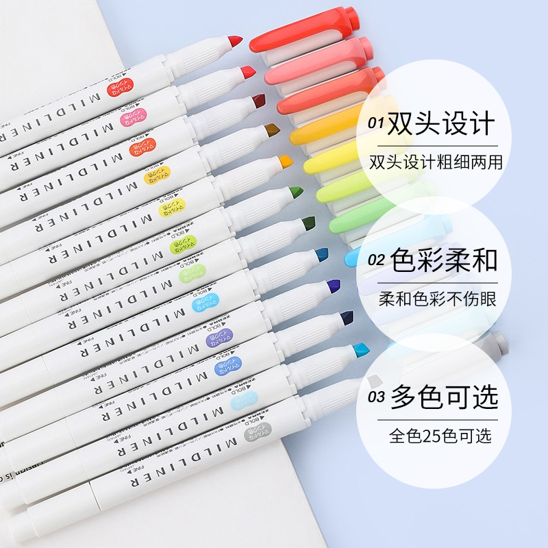 5/10pcs Zebra Highlighter Pen  - đánh giá và giá Stabilo Marker Boss