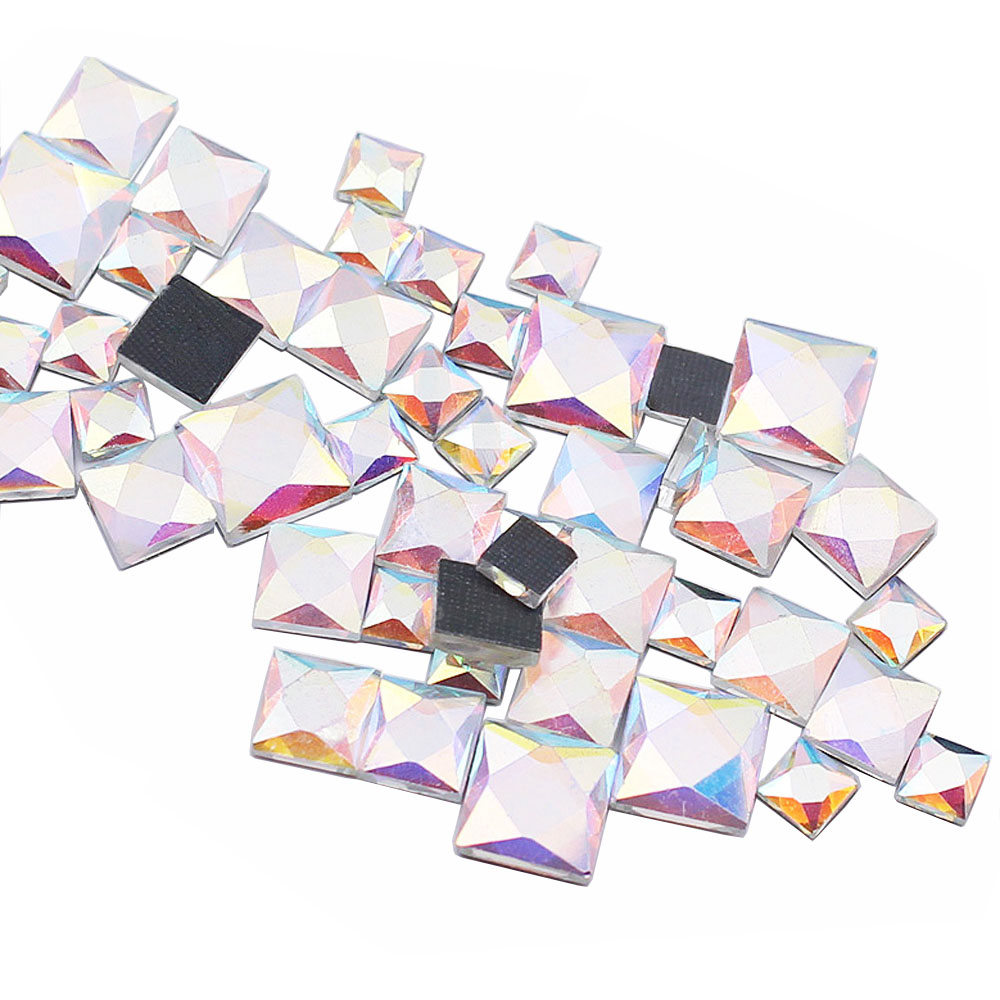 6mm 8mm 10mm Ren Hình Vuông Ph - đánh giá và giá Hotfix Rhinestone Sheet