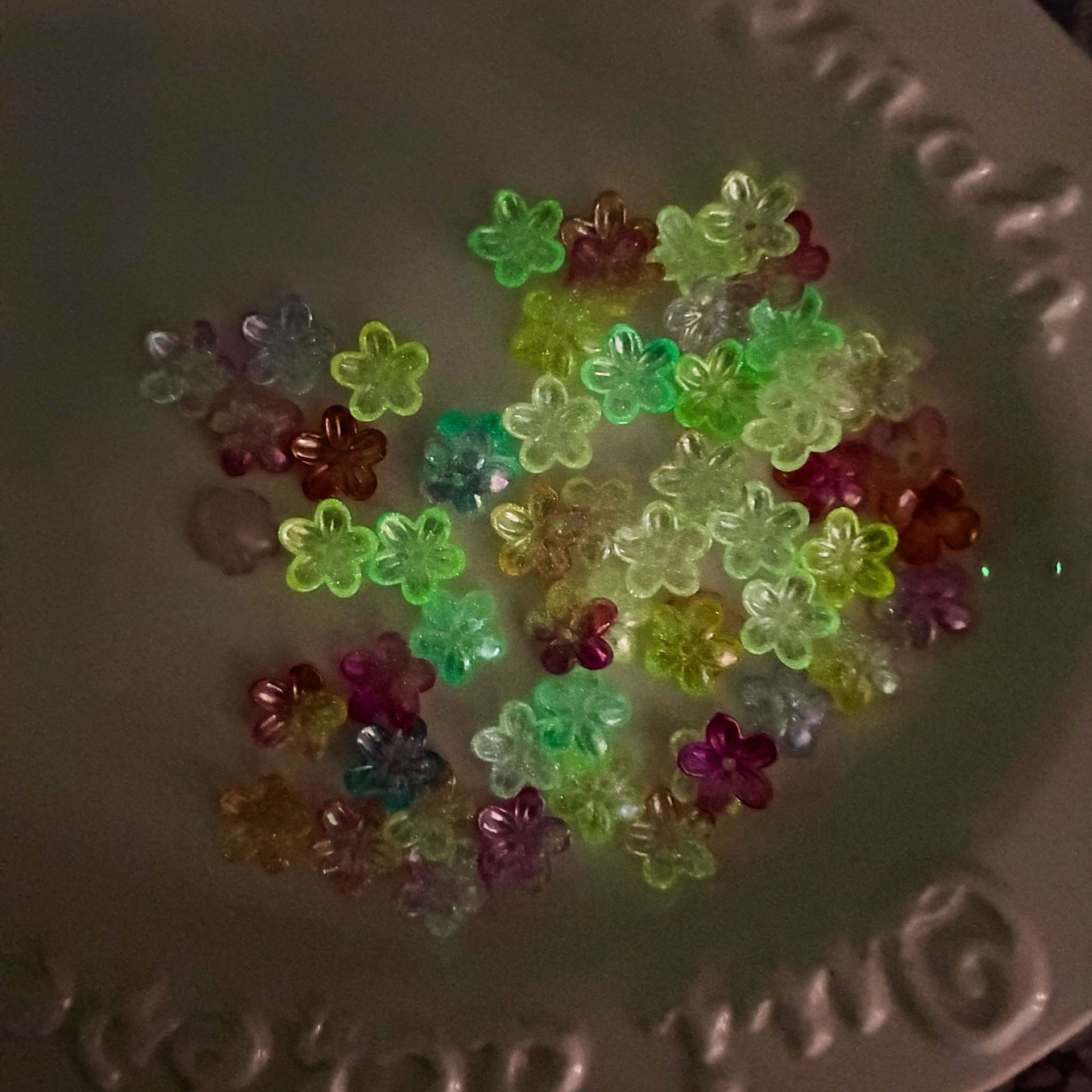 100Pcs/lot 12mm Colorful Lumin - đánh giá và giá Embellishment Crafts