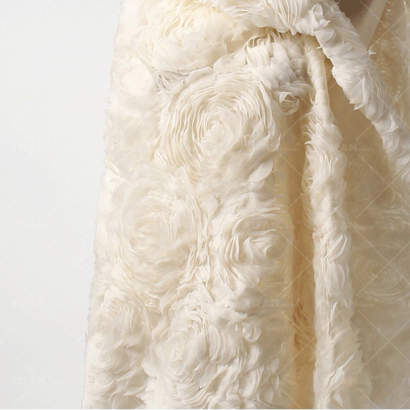 High End Texture 3D Plate Flow - đánh giá và giá Crystal Mesh Fabric