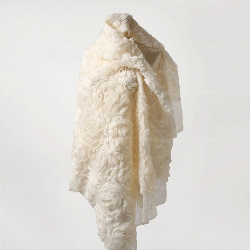 High End Texture 3D Plate Flow - đánh giá và giá Crystal Mesh Fabric