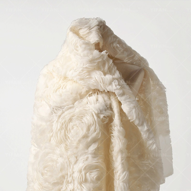 High End Texture 3D Plate Flow - đánh giá và giá Crystal Mesh Fabric