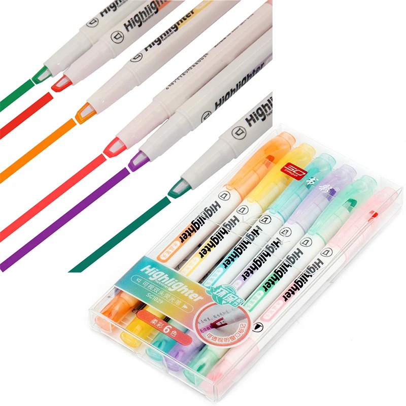 6 Colors/Set Unique Window Tip - đánh giá và giá Stabilo Marker Boss