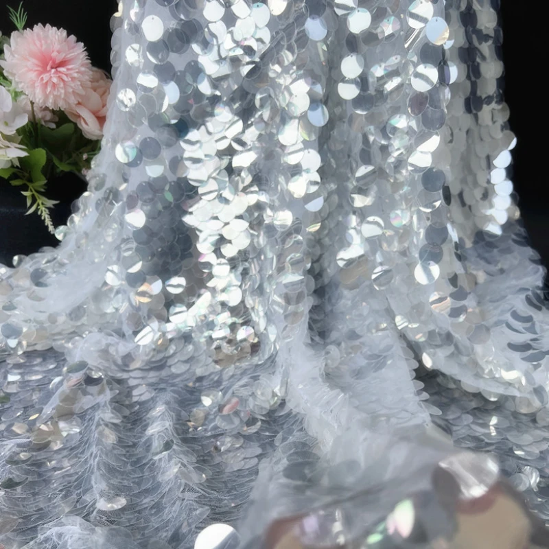 Encrypted Crystal Sequin Fabri - đánh giá và giá Crystal Mesh Fabric