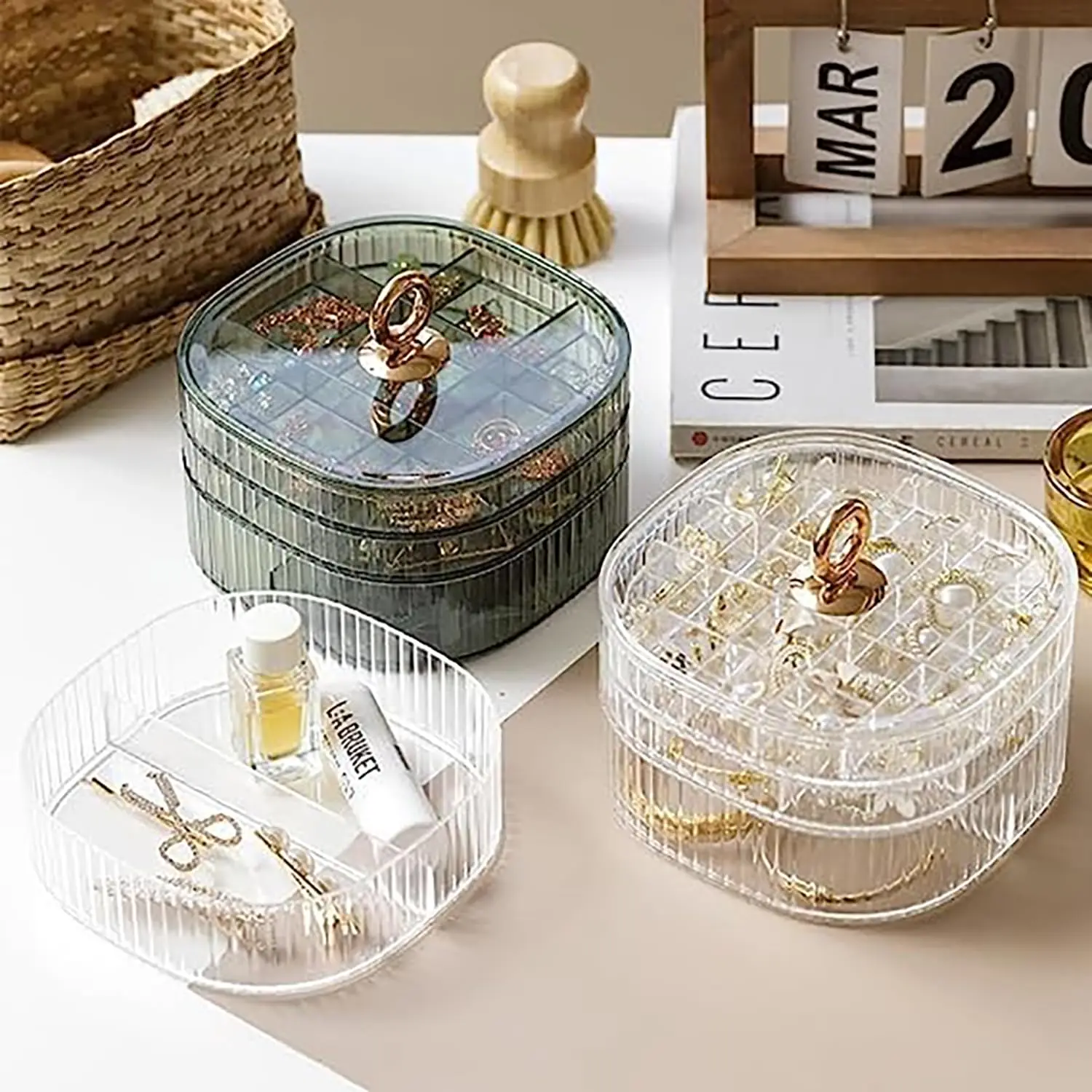 Jewelry Box, Jewelry Organizer - đánh giá và giá Craft Embellishment Storage