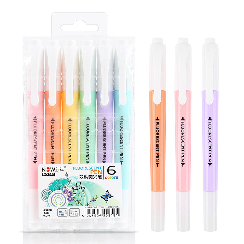 6Pcs/Set Double Head Fluoresce - đánh giá và giá Stabilo Marker Boss