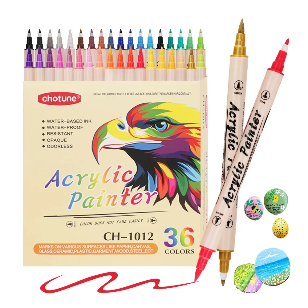 12-36 Colors Acrylic Paint Mar - đánh giá và giá Copic Marker Classic
