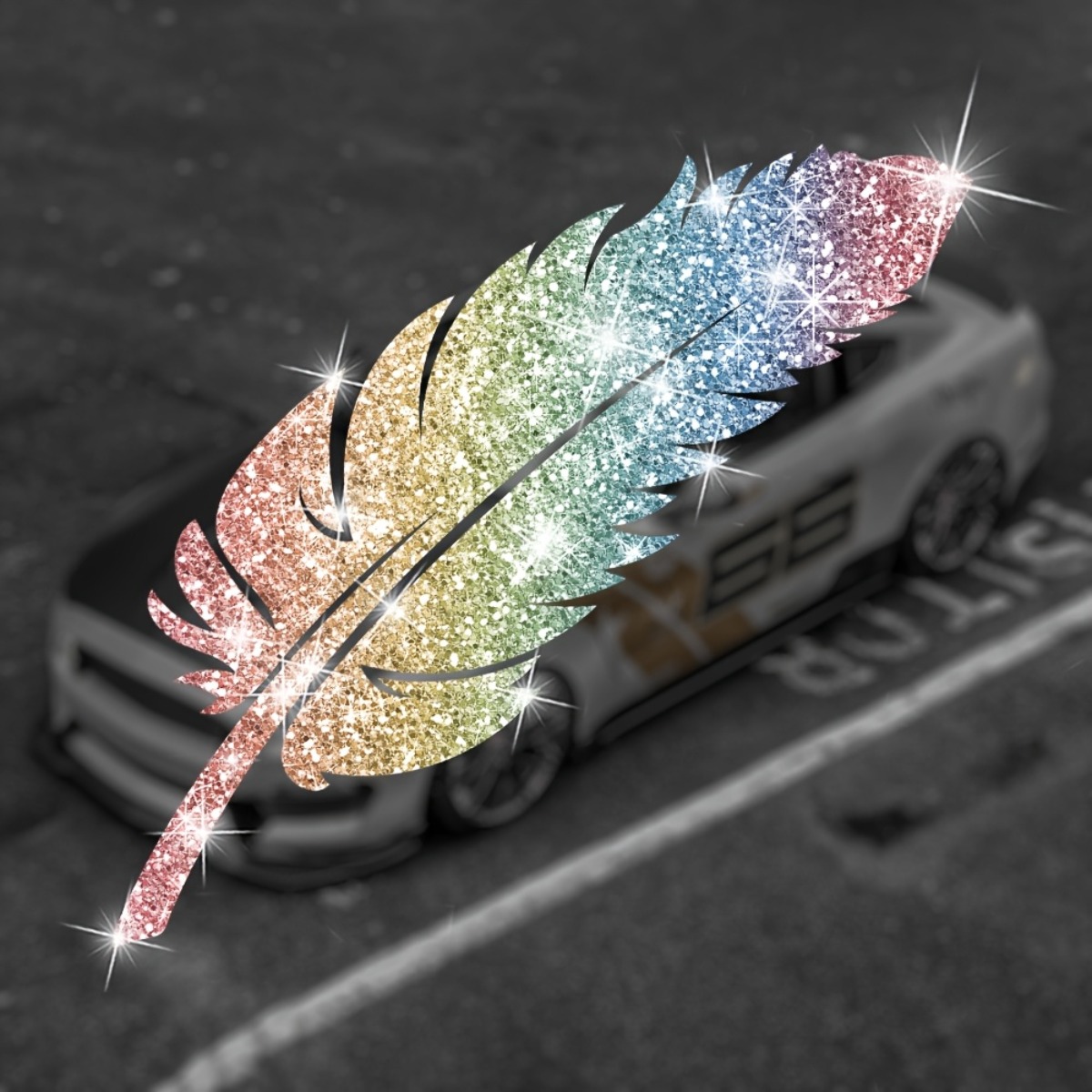 2PCS Glitter Feather Motorcycl - đánh giá và giá Glitter Vinyl Roll