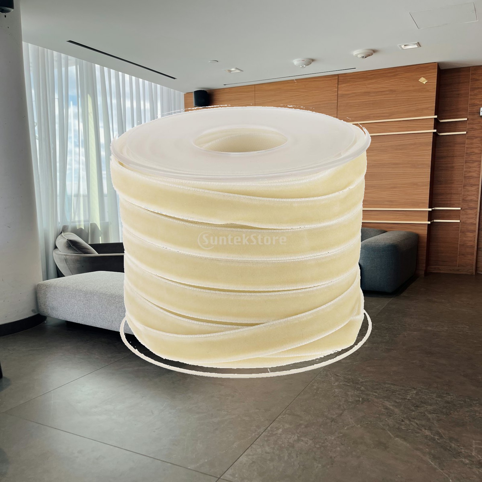 Velvet Ribbon Roll 10mm Beige  - đánh giá và giá Velvet Ribbon Roll
