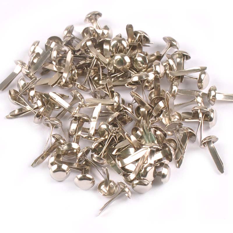 100 Viên Mix Tròn Brads Bạc/Và - đánh giá và giá Embellishments For Scrapbooking