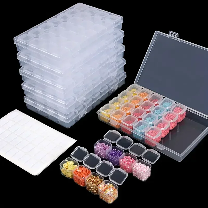 28 grid diamond painting tool  - đánh giá và giá Craft Embellishment Storage