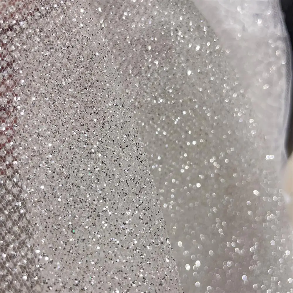 Superdensity-Silver Glitter Ne - đánh giá và giá Crystal Mesh Fabric
