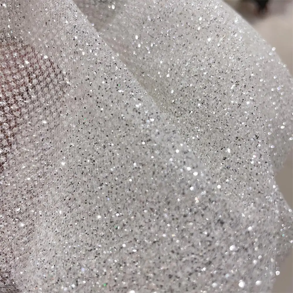 Superdensity-Silver Glitter Ne - đánh giá và giá Crystal Mesh Fabric